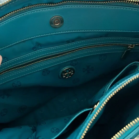 Tory Burch Blue Satchel - Picture 6 of 10